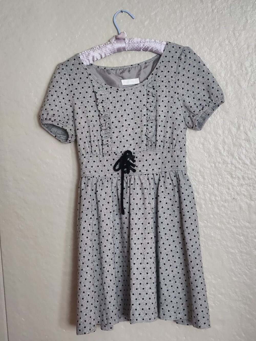 polka dot coquette preppy dress vintage style